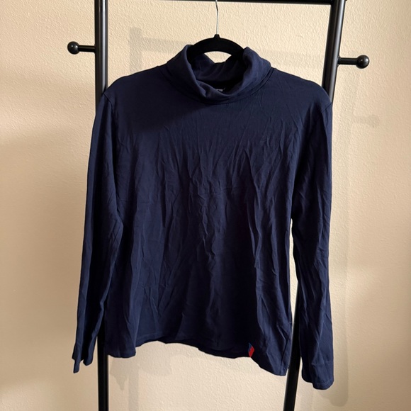 KULE Navy Turtleneck Sweater organic cotton - Picture 3 of 6